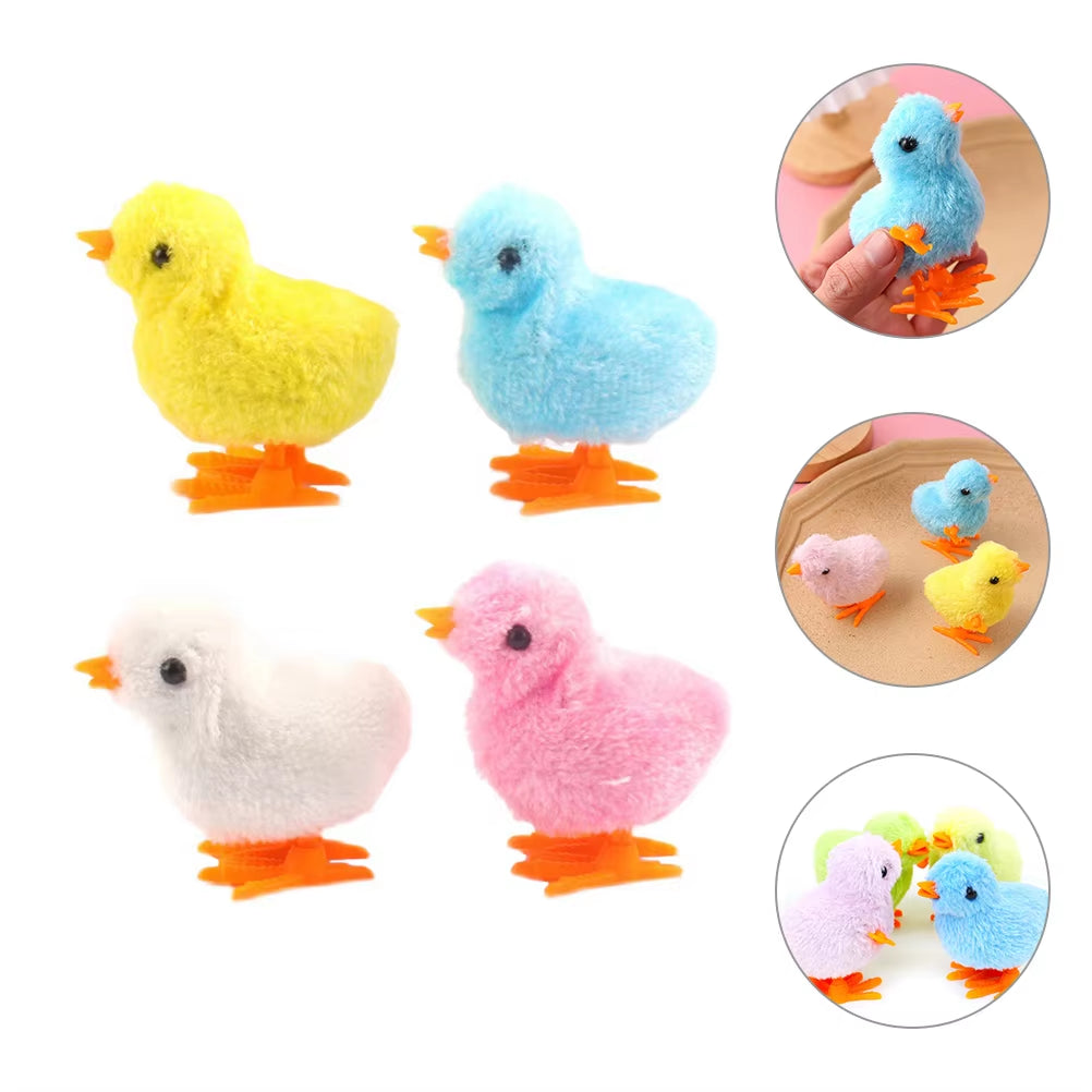 8Pcs Wind up Chicken Toys for Pets Interactive Jumping Chick Toy with Exciting Movement and Safe Materials