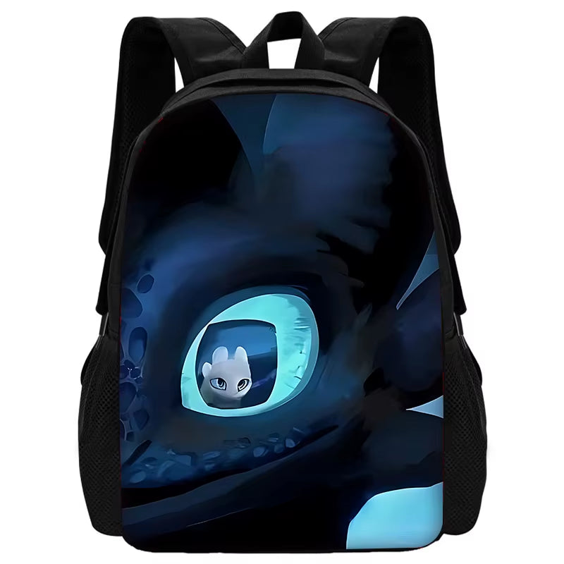 T-Toothless Child School Backpack with Lunch Bags ,Pencil Bags ,School Bags for Boys Girls Best Gift