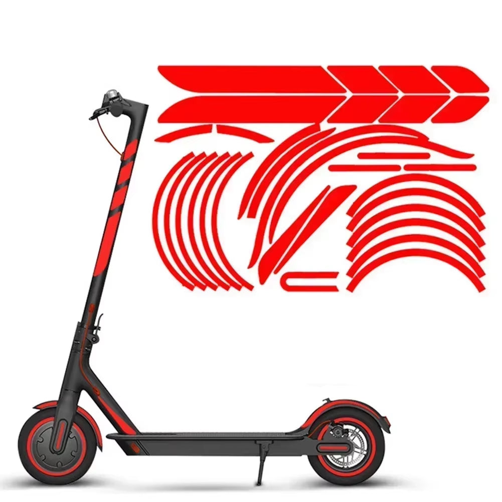 Electric Scooter Reflective Sticker for Body Reflective Stickers Reflector Electric Scooter Accessories