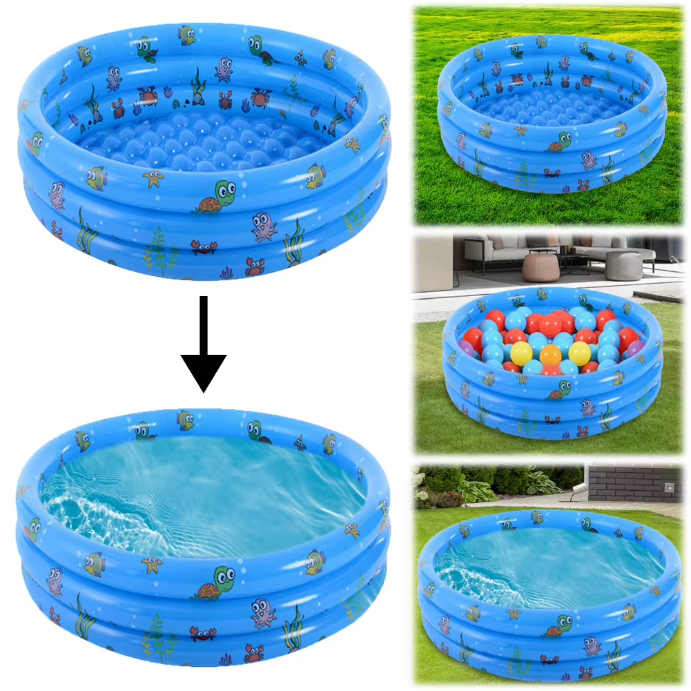 Inflatable Swimming Pool Blow-Up Pool anti Slip Thickened Swim Pool 51.2X13.7In Kids Inflatable Pool for Indoor Outdoor