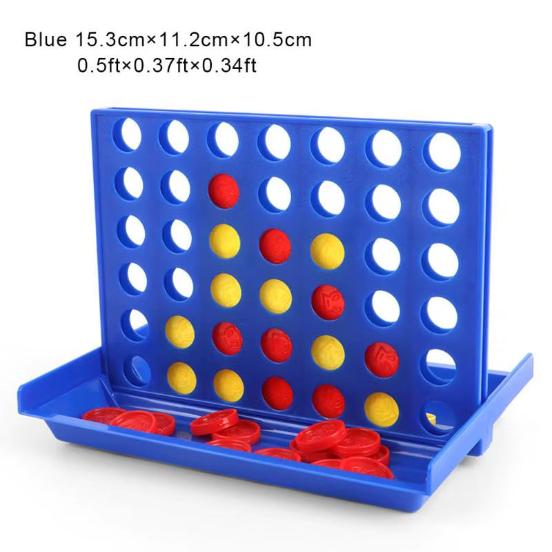 Connect 4 Game Classic Master Foldable Kids Children Line up Row Board Puzzle Toy Gifts Board Game Parent-Child Interactive Toys