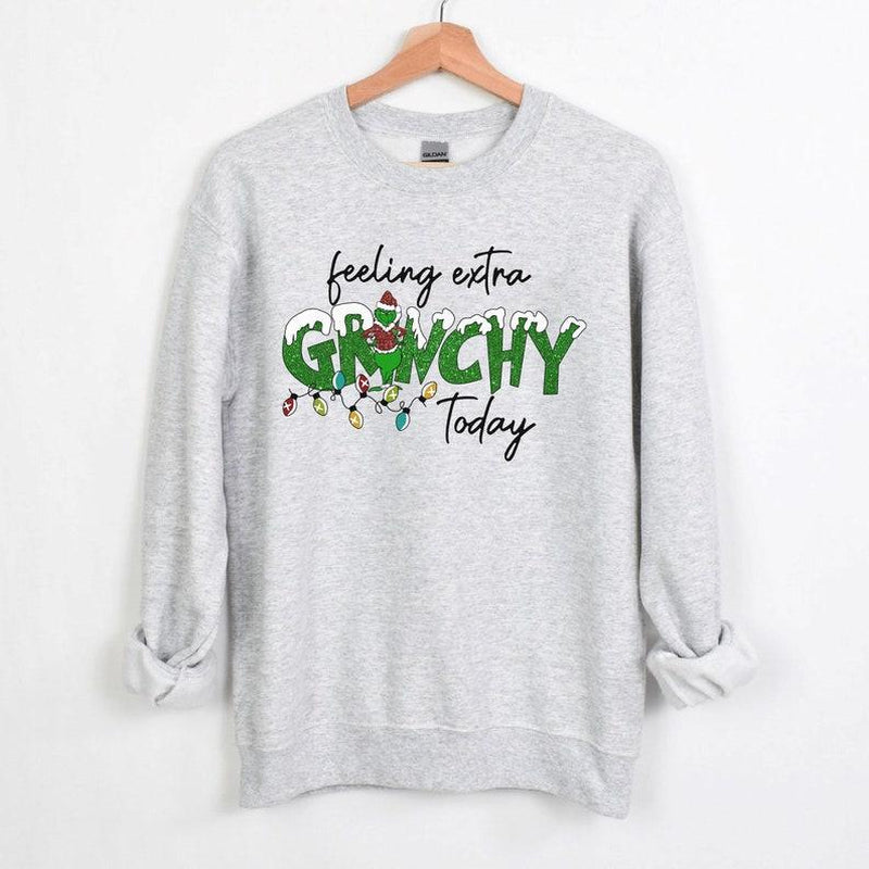 The Grinch Christmas Sweatshirt, Grinchmas Sweatshirt, Funny Grinch Sweatshirt, Feeling Extra Grinchy Today, Grinch Stole Christmas, Grinch Shirt, Grinch Sweatshirt, Christmas Shirt,Christmas Sweatshirt