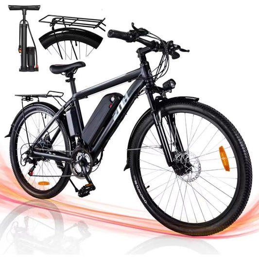 Electric Bike, 26'' E Bike for Adults 350W Bike/Mountain, Adult Ebike UL Certified,Electric City for Adult/Shimano 21-Speed