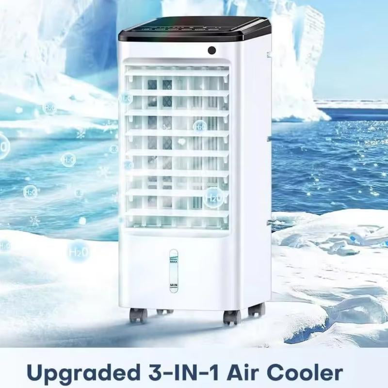 Nw9Lbs 3-IN-1 Portable Air Conditioners Windowless, 65°Oscillation Swamp Cooler, 3 Speeds Portable Air Cooler W/Humidifier, Remote & 12 Hours Timer, Evaporative Cooler Cooling Fan for Room Home