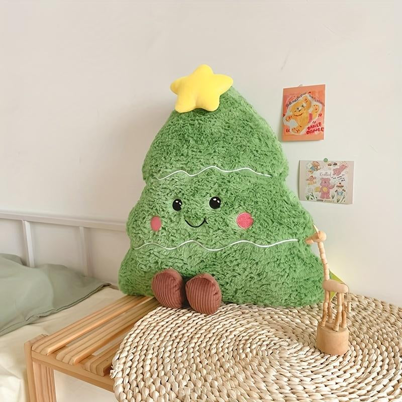 Emoin Christmas Vivid Tree Pillows Christmas Throw Pillows,Decorative Cute Pillows for Christmas Party Outdoor Home Cushion Decorations