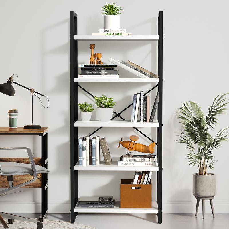 YITAHOME Storage Shelf - 5 and 6 Tiers Open Bookshelf for Home Office, Living Room, Bedroom, Study Room, Open Display Storage Rack Shelves for Kitchen, Holder Organizer for Books and Movies