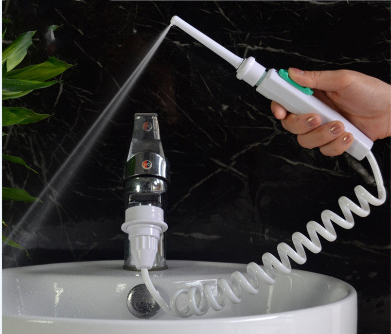 Faucet Irrigator 6 Jet Nozzles Portable Teeth Irrigators Water Jet Water Flosser Teeth Cleaning Tool