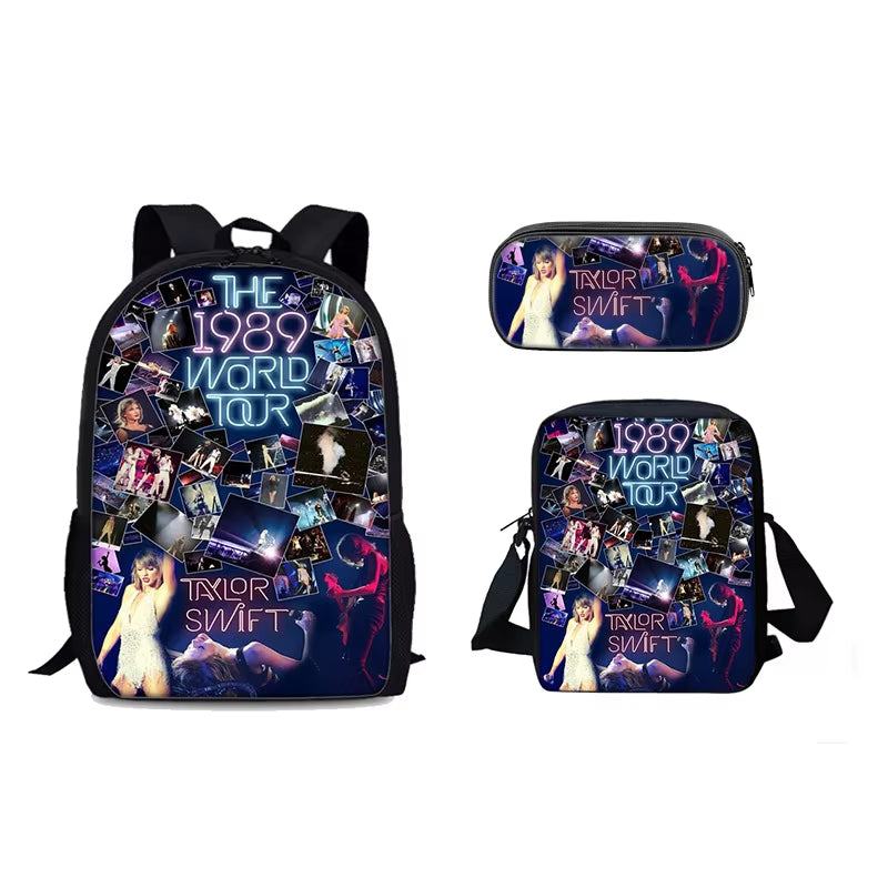 Singer Child School Backpack with Shoulder Bags ,Pencil Bags ,School Bags for Swifts Boys Girls Best Gift T-Taylors