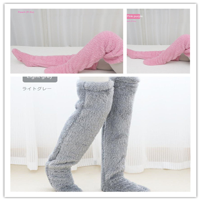 Over Knee High Fuzzy Long Socks