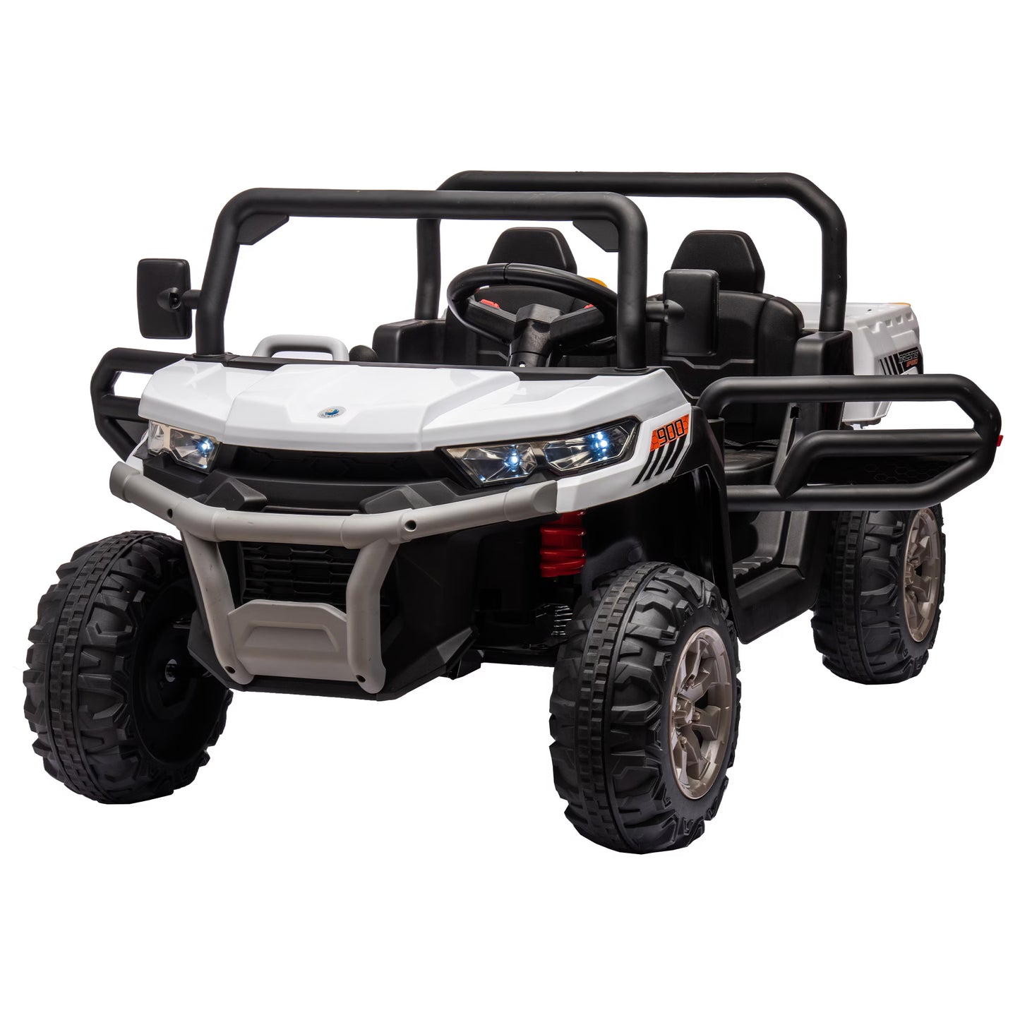 24V Ride on Truck 2 Seater Ride on UTV with 2X200W Motor Ride on Dump Truck with Dump Bed Shovel Ride on Car with Remote Control Electric Vehicle with Non Slip Tyre for Boys Girls