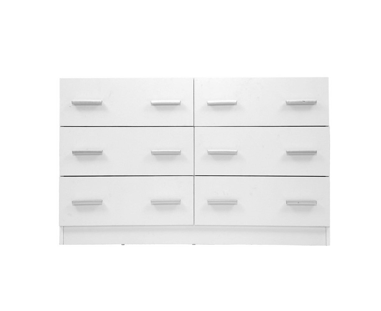 6 Chest of Drawers - VEDA White