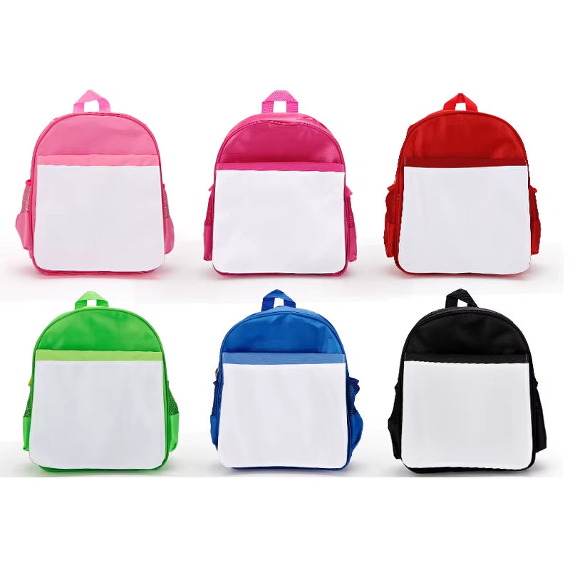 Custom Sublimation Blanks School Bags Children Primary School Backpacks Kids Book Bag for DIY Kids Children Gifts