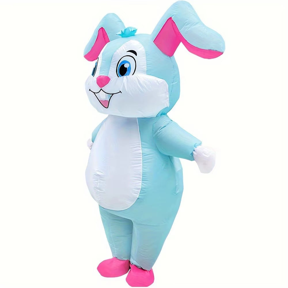 1Pc Easter Bunny Inflatable Costumes Anime Mascot Rabbit Fancy Halloween Christmas Cosplay Party Dress Suits for Adult