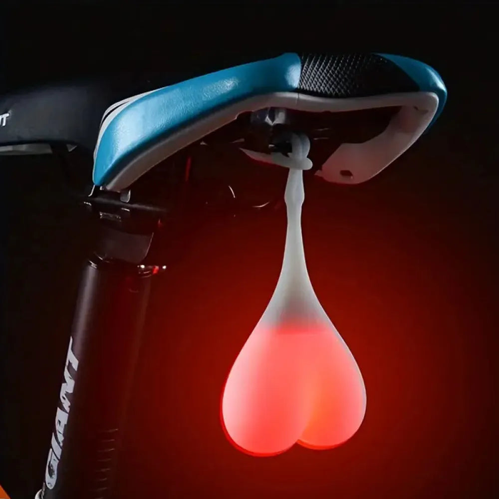 Vibe Geeks Silicone Heart Shape Cycling Lights For Bicycle Led Indicator Tail Lights-3