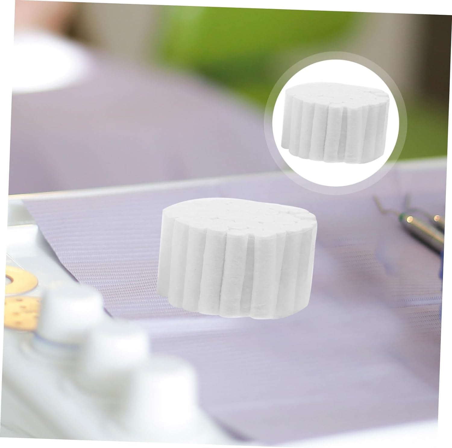 Gauze Pads for Teeth 5Pcs Beauty Sponge Air Filter Cleaning Swabs Dentist Cotton Rolls Disposable Air Filter Pad Cotton Rolls White Cotton Lap Cotton Pad Tampon Disposable Gem