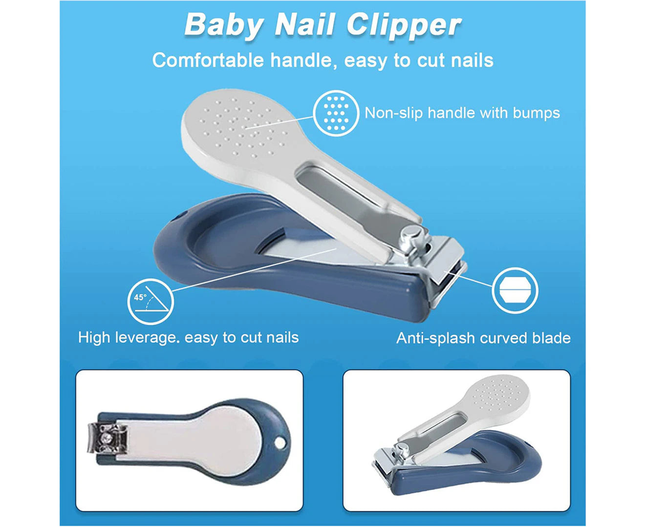 Baby Nail Kit,Baby Nail Care Set 4 in 1,Including Baby Nail Clippers