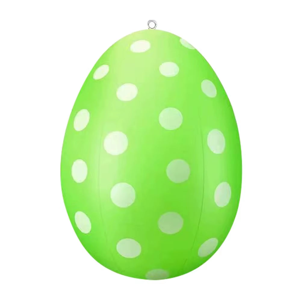 16 Inch Giant Egg Easter Inflatable Ball Outdoor Inflatable Easter Ornament Home Garden Easter Decoration 2024