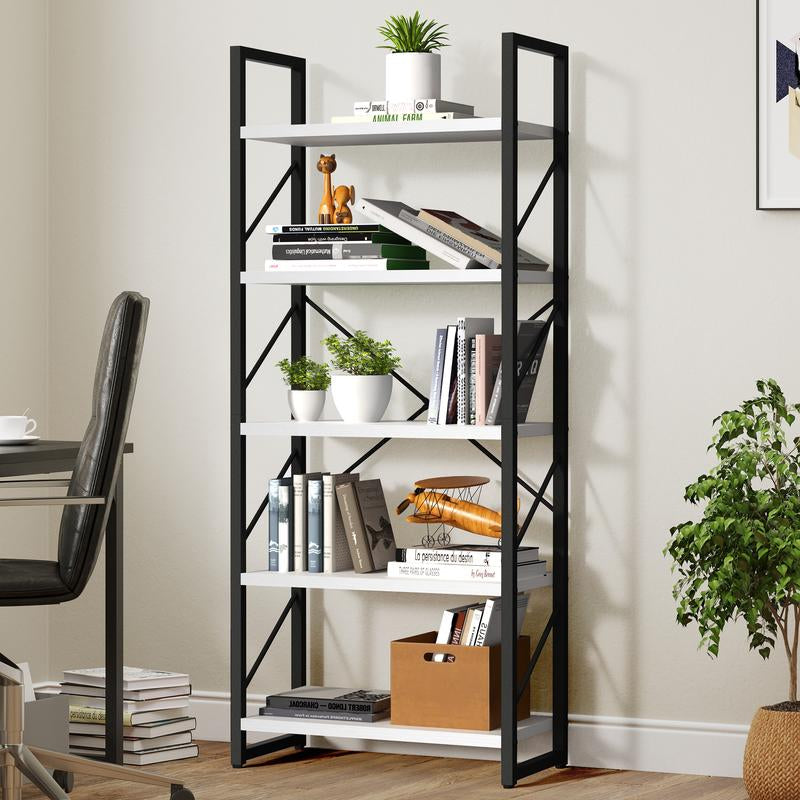 YITAHOME Storage Shelf - 5 and 6 Tiers Open Bookshelf for Home Office, Living Room, Bedroom, Study Room, Open Display Storage Rack Shelves for Kitchen, Holder Organizer for Books and Movies