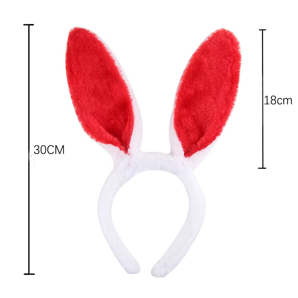 Cute Easter Adult Kids Cute Rabbit Ear Headband Happy Bunny Easter Party Decoration Supplies Easter Party Favor for Kids Gifts