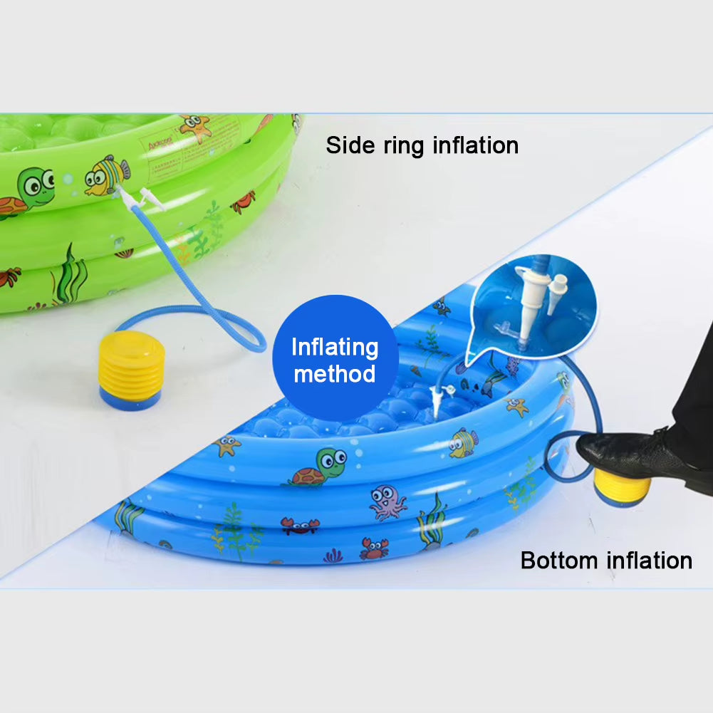 Inflatable Swimming Pool Blow-Up Pool anti Slip Thickened Swim Pool 51.2X13.7In Kids Inflatable Pool for Indoor Outdoor