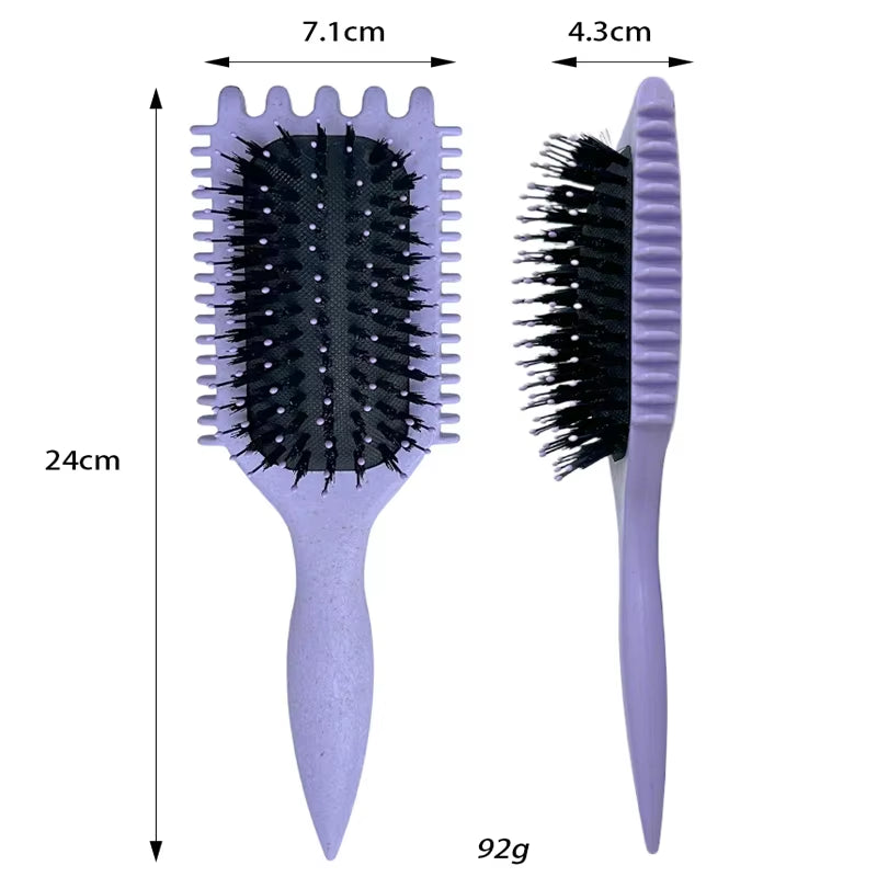 Massage Comb Brush Bristle Nylon Hair Popbrush Untangle Brush Scalp Massage Comb Hairbrush Pop Brush Hairdressing Styling Tool