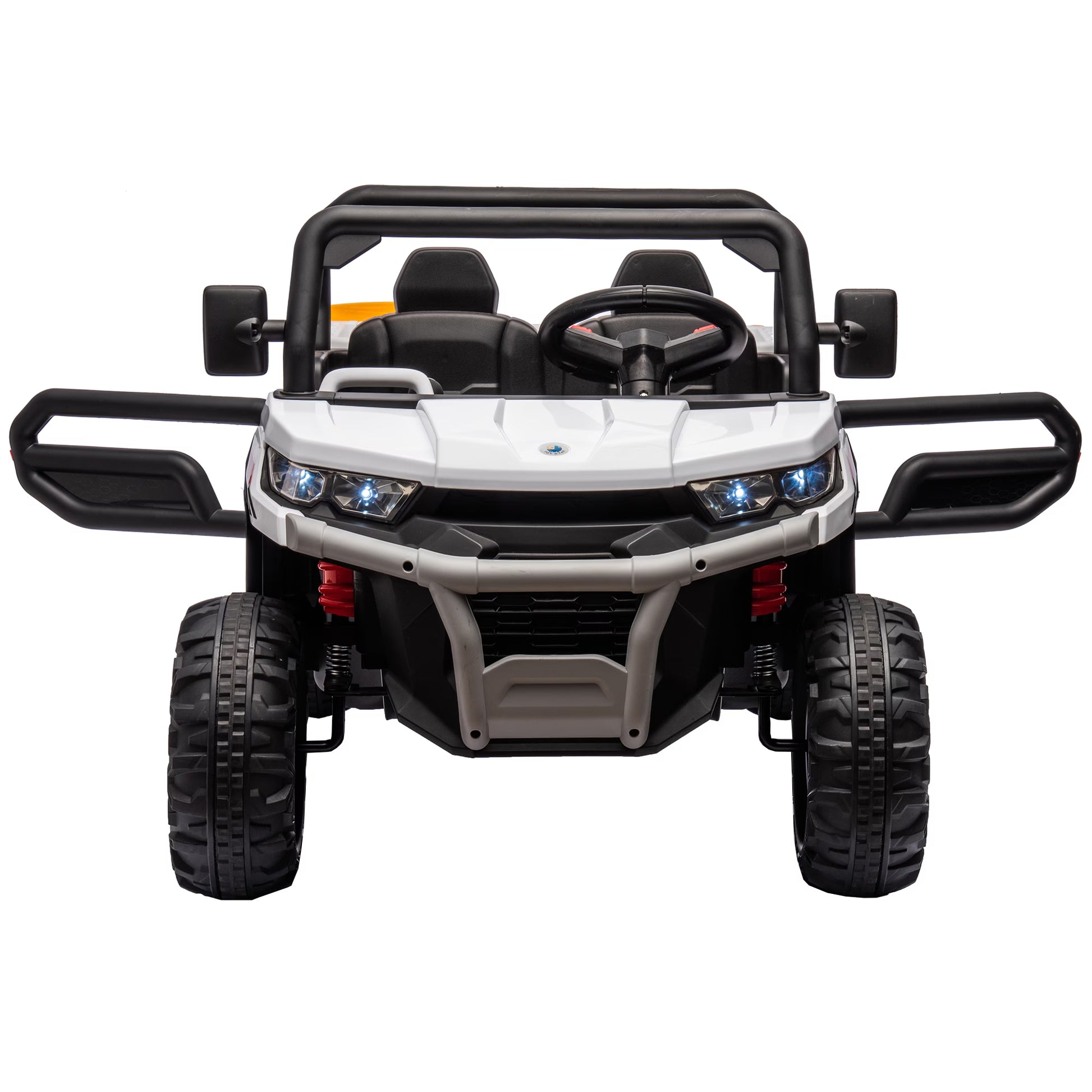 24V Ride on Truck 2 Seater Ride on UTV with 2X200W Motor Ride on Dump Truck with Dump Bed Shovel Ride on Car with Remote Control Electric Vehicle with Non Slip Tyre for Boys Girls