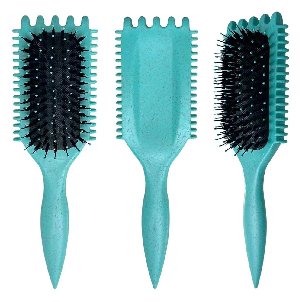 Massage Comb Brush Bristle Nylon Hair Popbrush Untangle Brush Scalp Massage Comb Hairbrush Pop Brush Hairdressing Styling Tool