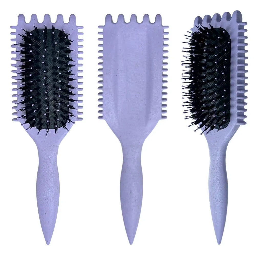 Massage Comb Brush Bristle Nylon Hair Popbrush Untangle Brush Scalp Massage Comb Hairbrush Pop Brush Hairdressing Styling Tool