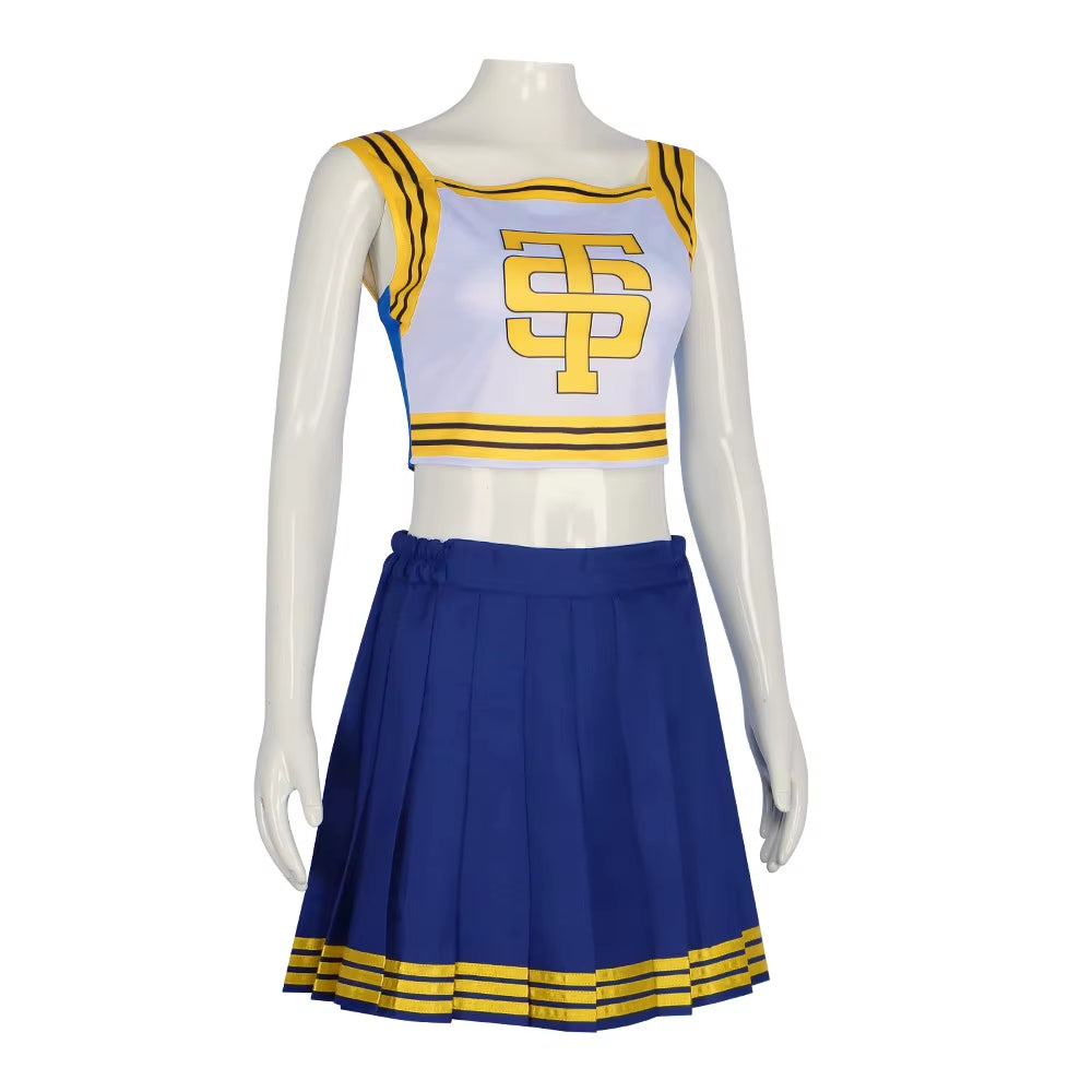 2024NEW Taylor Cheerleader Uniform TS Shake It off Blue Cheerleading Outfits Halloween Party Costume for High School Girls