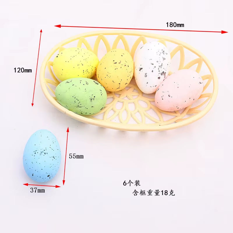 2024 Non-Woven Fabric Easter Basket Kids Color Eggs Bucket Welcome Spring Insect Butterfly Parti Bunny Easter Party Happy Easter