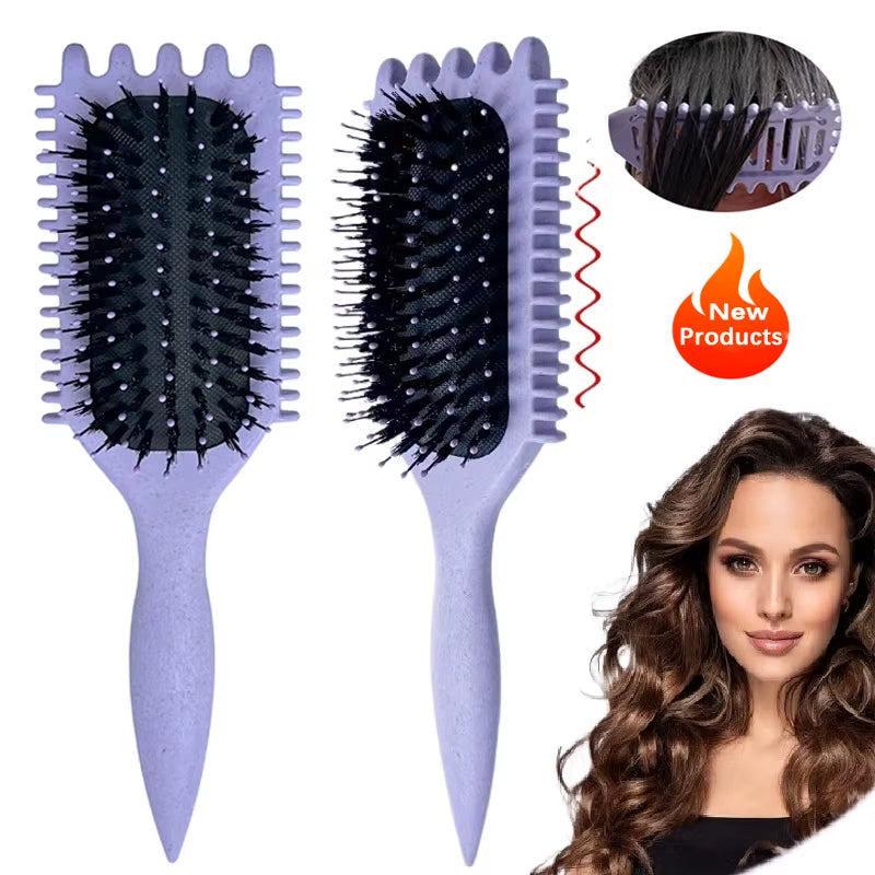 Massage Comb Brush Bristle Nylon Hair Popbrush Untangle Brush Scalp Massage Comb Hairbrush Pop Brush Hairdressing Styling Tool