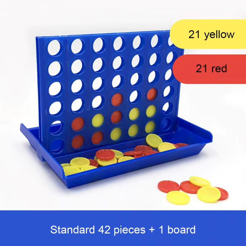 Connect 4 Game Classic Master Foldable Kids Children Line up Row Board Puzzle Toy Gifts Board Game Parent-Child Interactive Toys