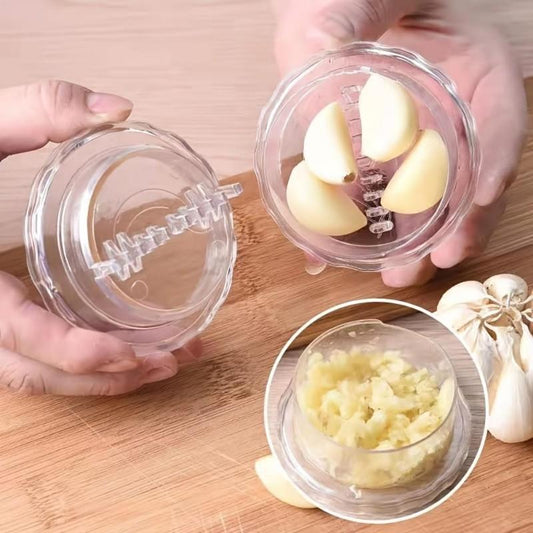 Mini Garlic Chopper, 1 Count Twisting Garlic Mincer, Manual Hand Twist Garlic Twister, Mini Chopper Can for Garlics, Onion Chopper, Kitchen Utensils