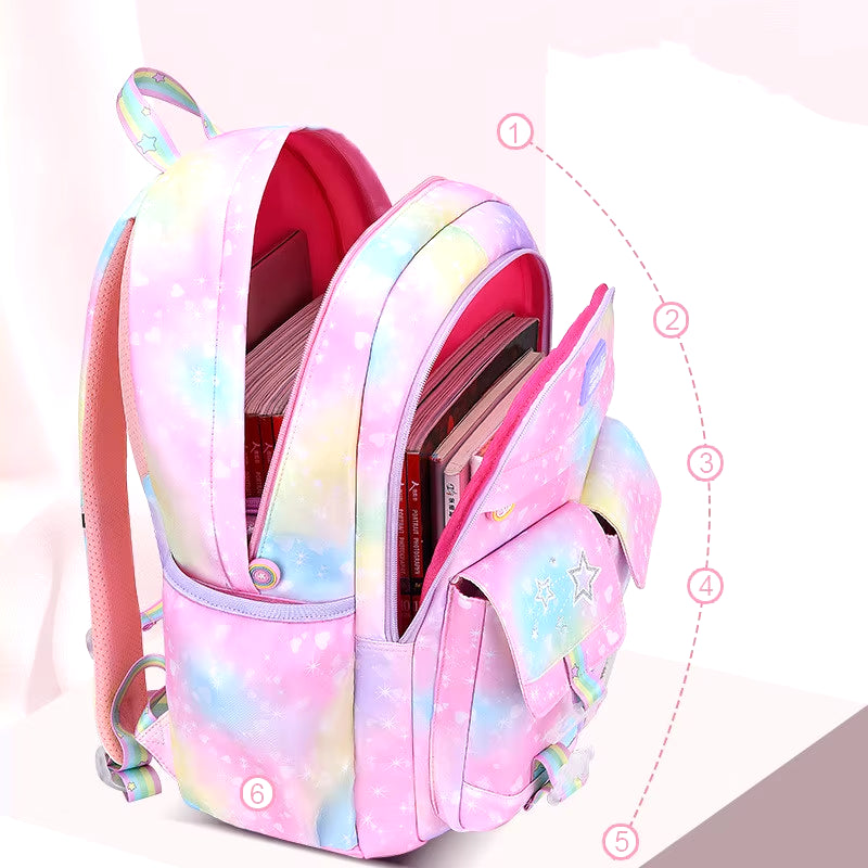 Children School Bags for Girls Kids Satchel Primary Orthopedic School Backpacks Princess Backpack Teenager Schoolbag Knapsack