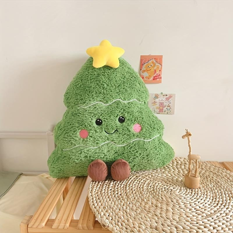 Emoin Christmas Vivid Tree Pillows Christmas Throw Pillows,Decorative Cute Pillows for Christmas Party Outdoor Home Cushion Decorations