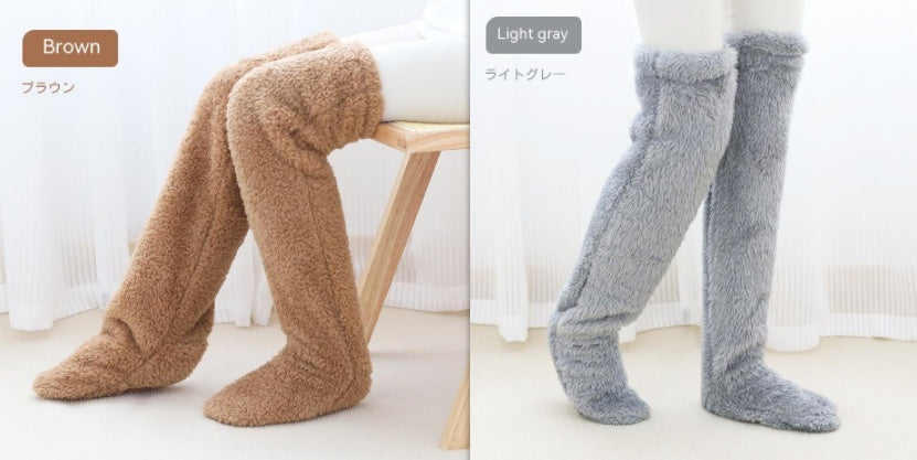 Over Knee High Fuzzy Long Socks