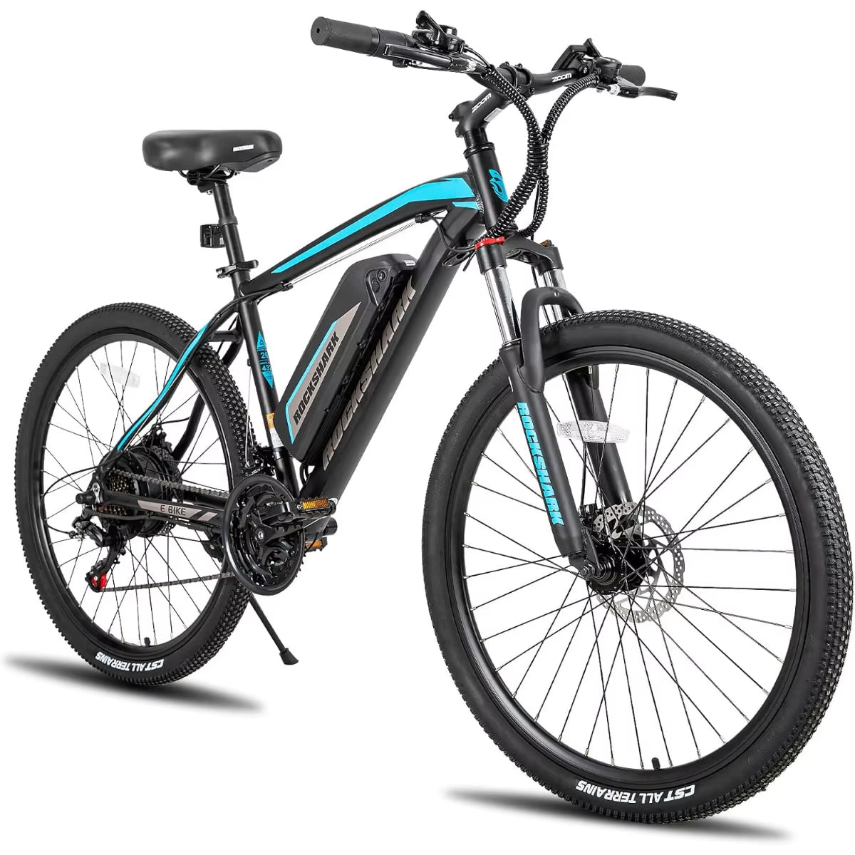 Electric Bike for Adults, 27.5 Inch Electric Mountain Bicycle with 10.4Ah Removable Battery 350W 36V Motor 21 Speeds 20MPH Ebike