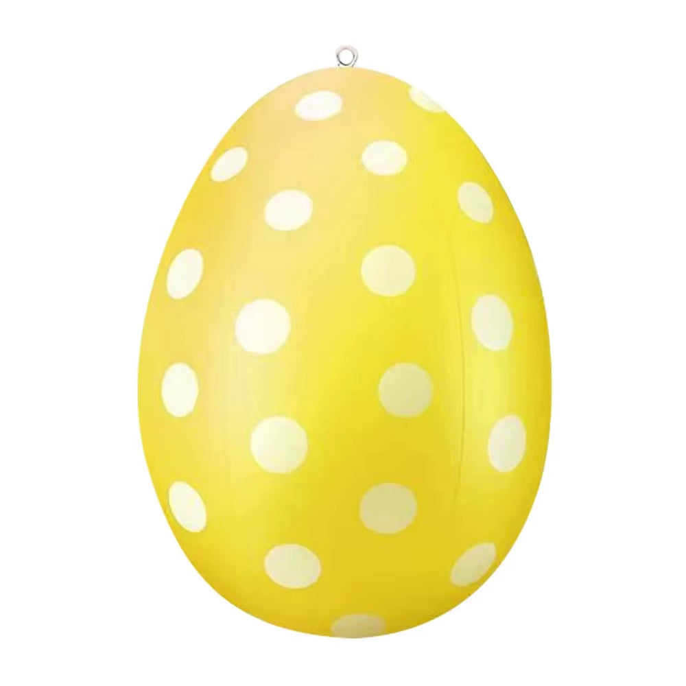 16 Inch Giant Egg Easter Inflatable Ball Outdoor Inflatable Easter Ornament Home Garden Easter Decoration 2024