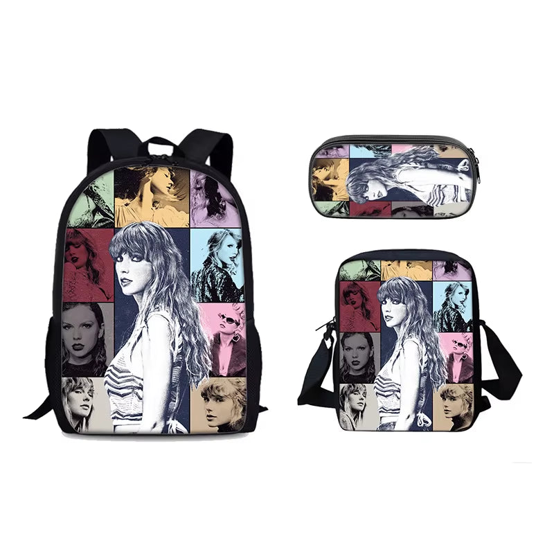 Singer Child School Backpack with Shoulder Bags ,Pencil Bags ,School Bags for Swifts Boys Girls Best Gift T-Taylors