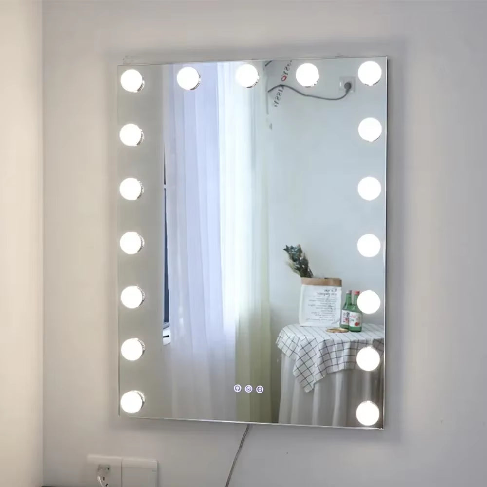 High Quality Hollywood Mirror with Lights Dressing Table Full 4/8/14 Dimmable Bulbs Led Lighted Table Vanity