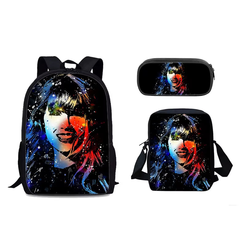 Singer Child School Backpack with Shoulder Bags ,Pencil Bags ,School Bags for Swifts Boys Girls Best Gift T-Taylors