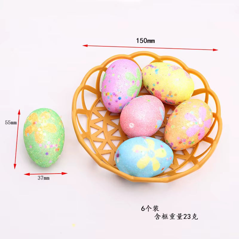 2024 Non-Woven Fabric Easter Basket Kids Color Eggs Bucket Welcome Spring Insect Butterfly Parti Bunny Easter Party Happy Easter