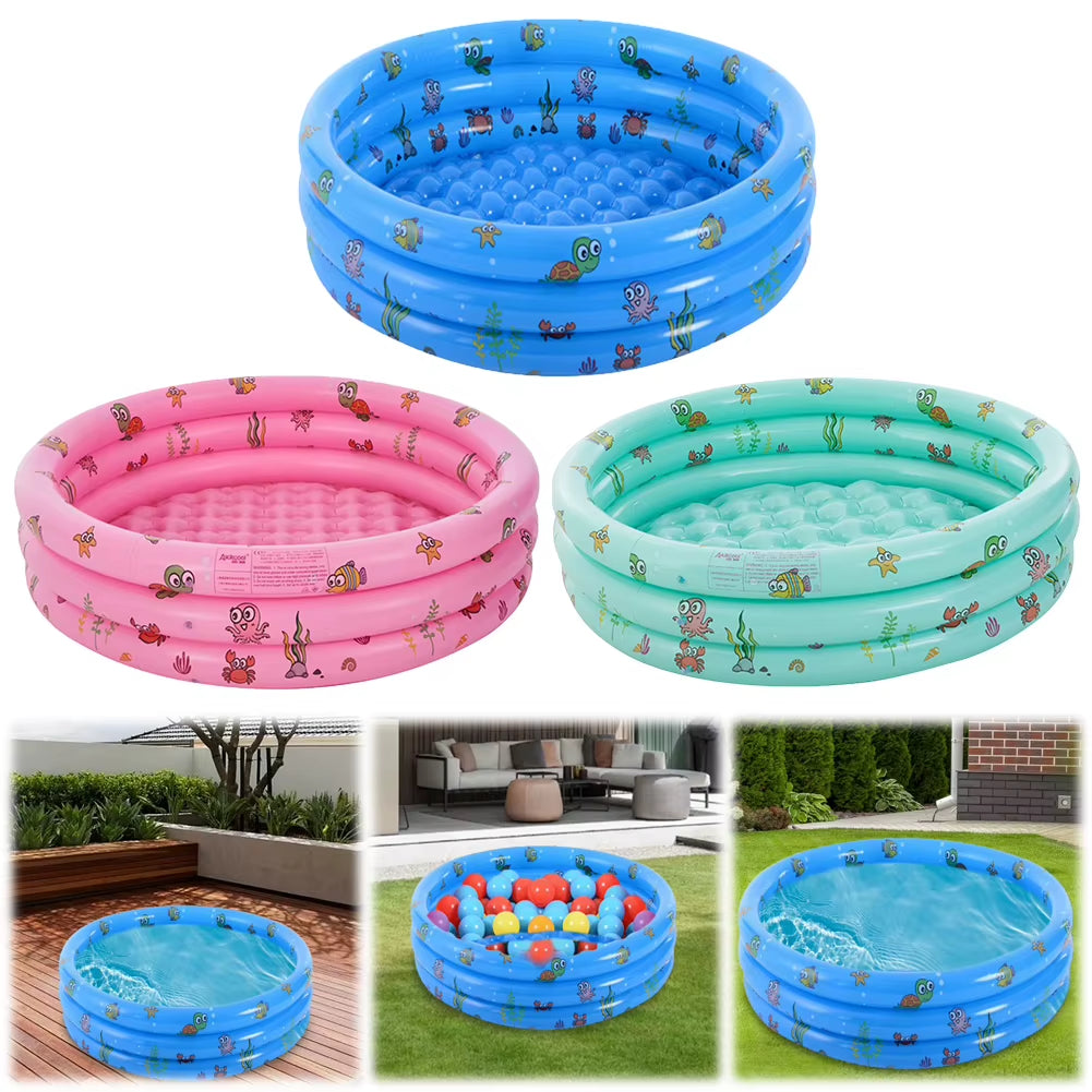 Inflatable Swimming Pool Blow-Up Pool anti Slip Thickened Swim Pool 51.2X13.7In Kids Inflatable Pool for Indoor Outdoor