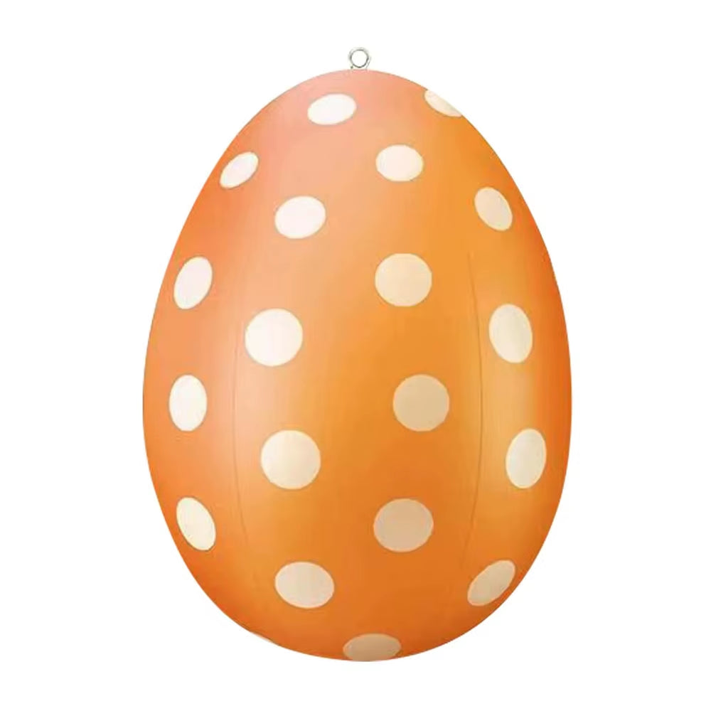 16 Inch Giant Egg Easter Inflatable Ball Outdoor Inflatable Easter Ornament Home Garden Easter Decoration 2024