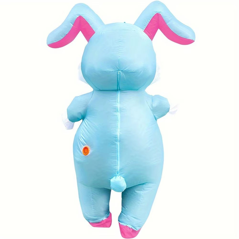 1Pc Easter Bunny Inflatable Costumes Anime Mascot Rabbit Fancy Halloween Christmas Cosplay Party Dress Suits for Adult