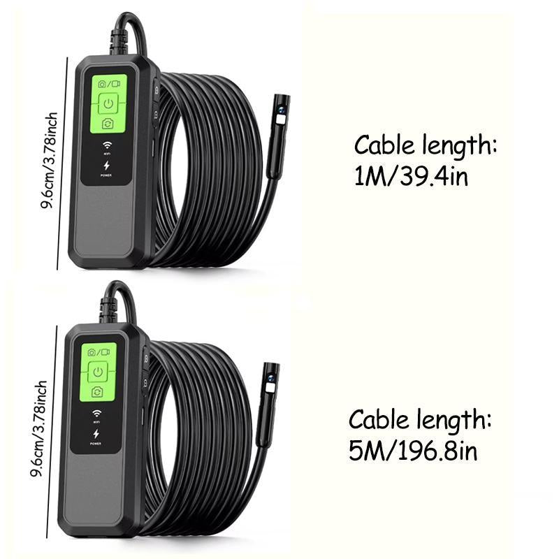 Industrial Endoscope, 1 Count Inspection Camera for Industrial HD Cameras Endoscope, Drain Pipe Camera with Light, Industrial Borescope HD Camera