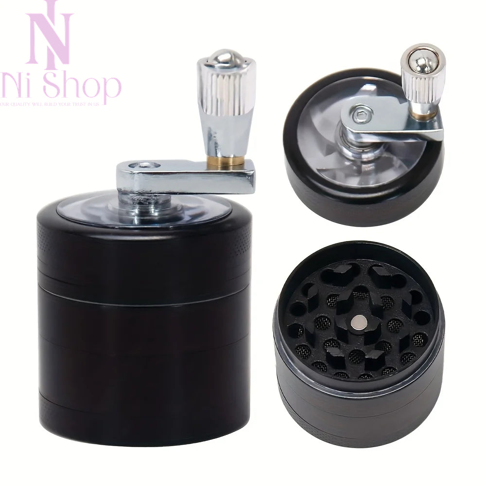 Manual Spice Grinder Crusher for Nutmeg Ginger Rock Salt & Peppercorn Milling