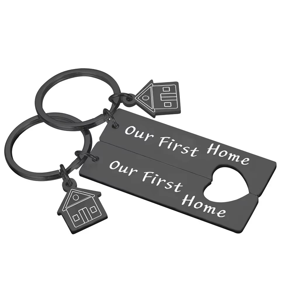 Customized Couples Keychain Boyfriend Girlfriend Keyring Husband Anniversary Valentine Day Gift Pinky Promise Women Men Keychain