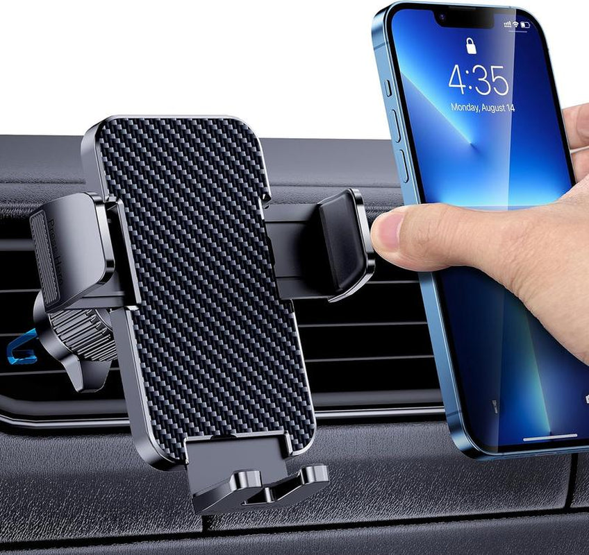 Phone Mount for Car Phone Holder [Thick Cases Friendly] Cell Phone Holder Hands Free Phone Stand for Car Vent Phone Mount Fit Android Smartphone Cell Phone Automobile Cradles Universal