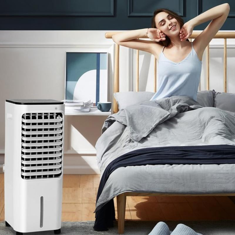 Nw9Lbs 3-IN-1 Portable Air Conditioners Windowless, 65°Oscillation Swamp Cooler, 3 Speeds Portable Air Cooler W/Humidifier, Remote & 12 Hours Timer, Evaporative Cooler Cooling Fan for Room Home